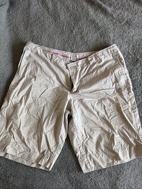 Merona Women's Light Beige Casual Bermuda Shorts